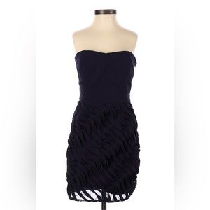 Aqua Navy Ruffled Dress, size 2.  EUC